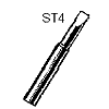 Weller ST4 Solder Tip 3/16" Screwdriver for WP25,WP35 WP40 WLC100 Soldering Irons