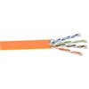 254246EZOR1000 West Penn Wire CAT6 4-Pair 23AWG Solid Plenum Rated UTP Cable 1000ft. Orange