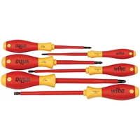 Wiha 32092 Screwdriver Set, Insulated Slotted & Phillips 6 Piece