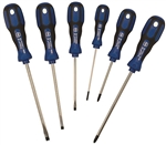 Wiha 46094 Screwdriver Set, 3K Cushion Grip 6 Piece Slot Phillips Black Tip