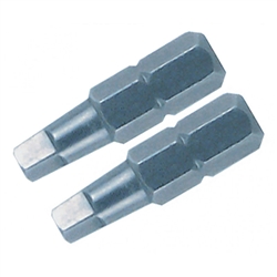 Wiha 71852 Screwdriver Bits, Square #2 X 25mm 2/pkg