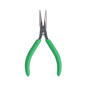 LN54GV Xcelite Tools 5" Thin Long Nose Pliers with Green Cushion Grips