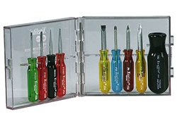 Xcelite PS-88V 9-Piece Compact Convertible Screwdriver Set - Inch Sizes