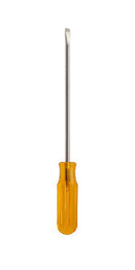 Xcelite R-148V 1/4" x 8" Regular Round Blade Screwdriver, Amber Handle