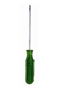 Xcelite R-3323V 3/32" x 3" Round Blade Pocket Clip Style Screwdriver, Green Handle