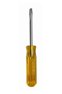 Xcelite R-5164 5/16" x 4" Regular Round Blade Screwdriver, Amber Handle