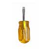 Xcelite S-3161V 3/16" x 1 1/4" Square Blade Stubby Screwdriver, Amber Handle