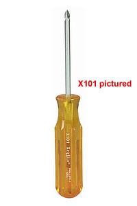 Xcelite X-104 No. 4 Phillips x 8" Round Blade Screwdriver, Amber Handle