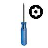 Xcelite XTD-8TP T-8 x 3" Screwdriver for Tamper-proof TorxHead Screws