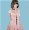 Misfitz baby pink PVC & satin lockable sissy maids outfit