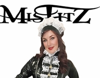 MISFITZ BLACK PVC MAIDS HAT