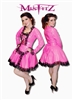 Misfitz barbie pink PVC frilly maids dress + hat and pinny