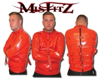 MISFITZ RED PVC BUCKLE RESTRAINT STRAITJACKET