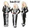 Misfitz leather look straitjacket padlock hobble sissy maids outfit.