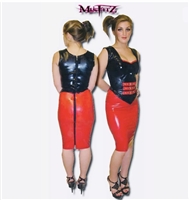 LATEX BUCKLE TOP