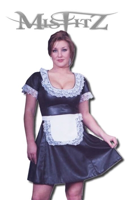 LEATHER LOOK CLASSIC FRENCH MAIDS DRESS