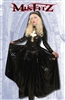 MISFITZ BLACK PVC SEXY NUN BALLGOWN