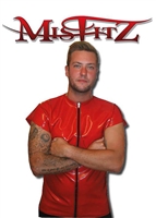 MISFITZ RUBBER LATEX ZIP T SHIRT