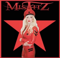 MISFITZ RED  LATEX MILITARY STYLE MICRO MINI SKIRT