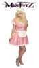 MISFITZ BABY PINK RUBBER LATEX MAIDS DRESS