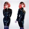 Misfitz black PVC padlock lockable mini dress
