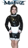 Misfitz PVC mistress maid dress, 2 way zipper