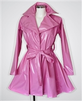 Misfitz barbie pink PVC mackintosh coat