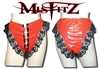 MISFITZ RED PVC LACE UP PANTIES