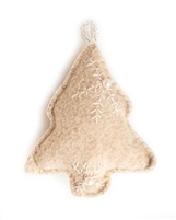 Hand Sewn Tan Christmas Tree Ornament