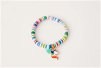 Girls Isabella Bracelet - Multicolor with Unicorn Charm