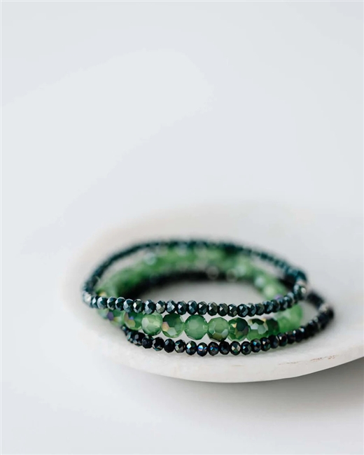 Stacker Bracelet Set - Green