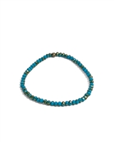 Gloria Bracelet - Blue & Bronze/Gold