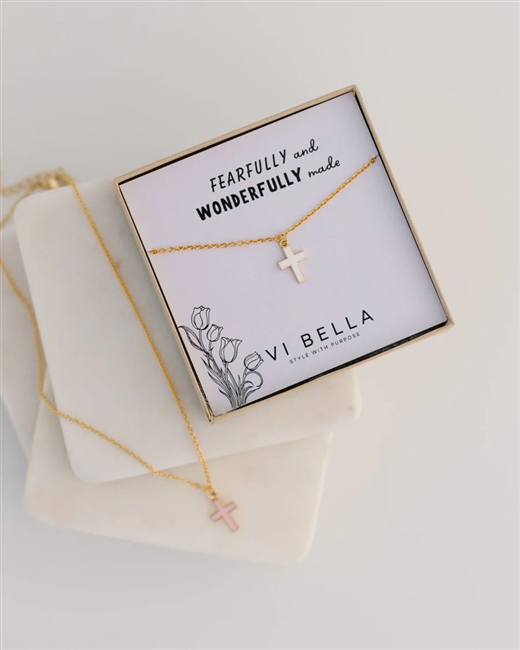 Emily Ann Necklace - Pink