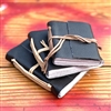 Handmade Mini Journal - Black Leather
