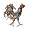 Large Painted Rooster - Graphic