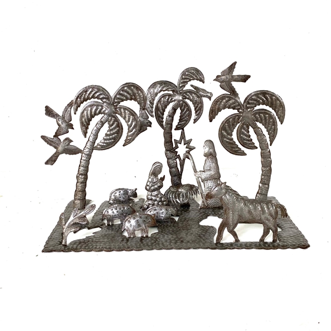 Three Trees Free Standing Nativity