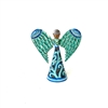 Turquoise Wide Wing Angel