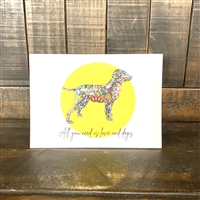 Metal Art Empowerment Cards - Love and Dogs