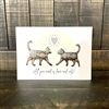 Metal Art Empowerment Cards - Love and Cats