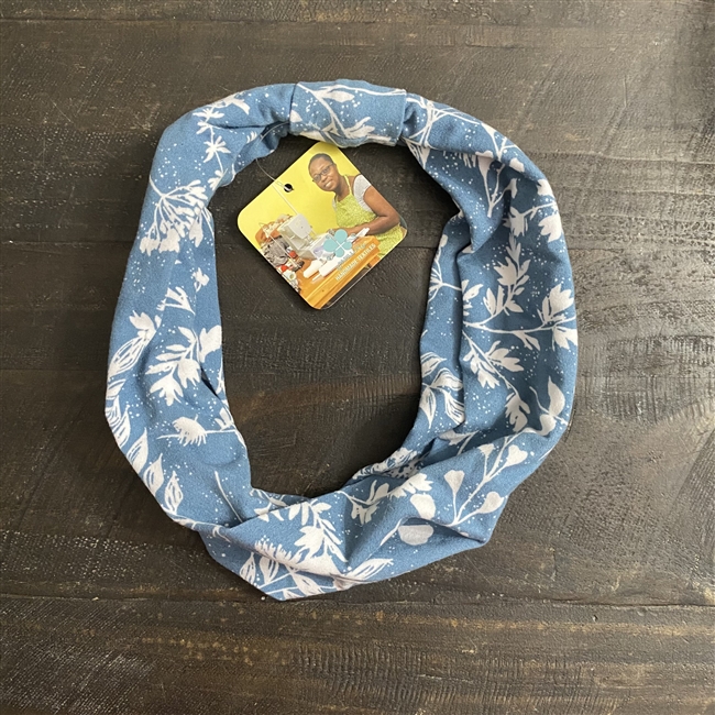 Light Blue Floral Simple Headband