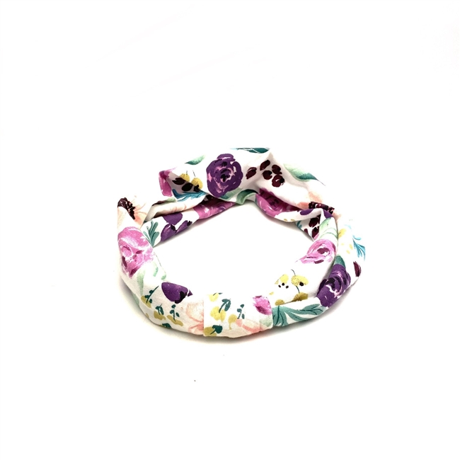 Fuschia Floral Simple Headband
