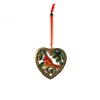 Heart Red Bird Ornament