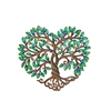 Heart Metal Tree Leaf