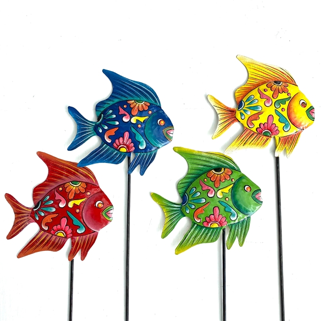 Whimsical Fish Garden Stake