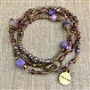 Calliope Wrap Bracelet - Purple