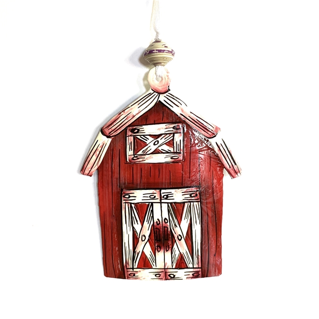 Classic Red Barn Ornament