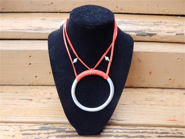 Naika Red Bangle Necklace