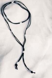 Black Bolo Necklace