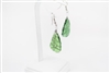 Tumbled Glass Earrings - Green