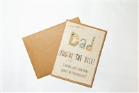 Banana Paper Father's Day Card - Thank you for Leading